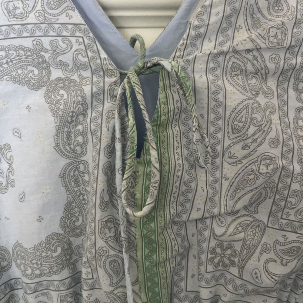 Universal Thread Maxi Dress Size M Bandana Handkerchief Sleeveless Boho Cottage - Picture 3 of 9